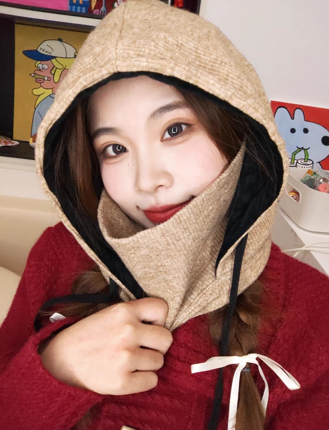 Winter Hooded Scarf