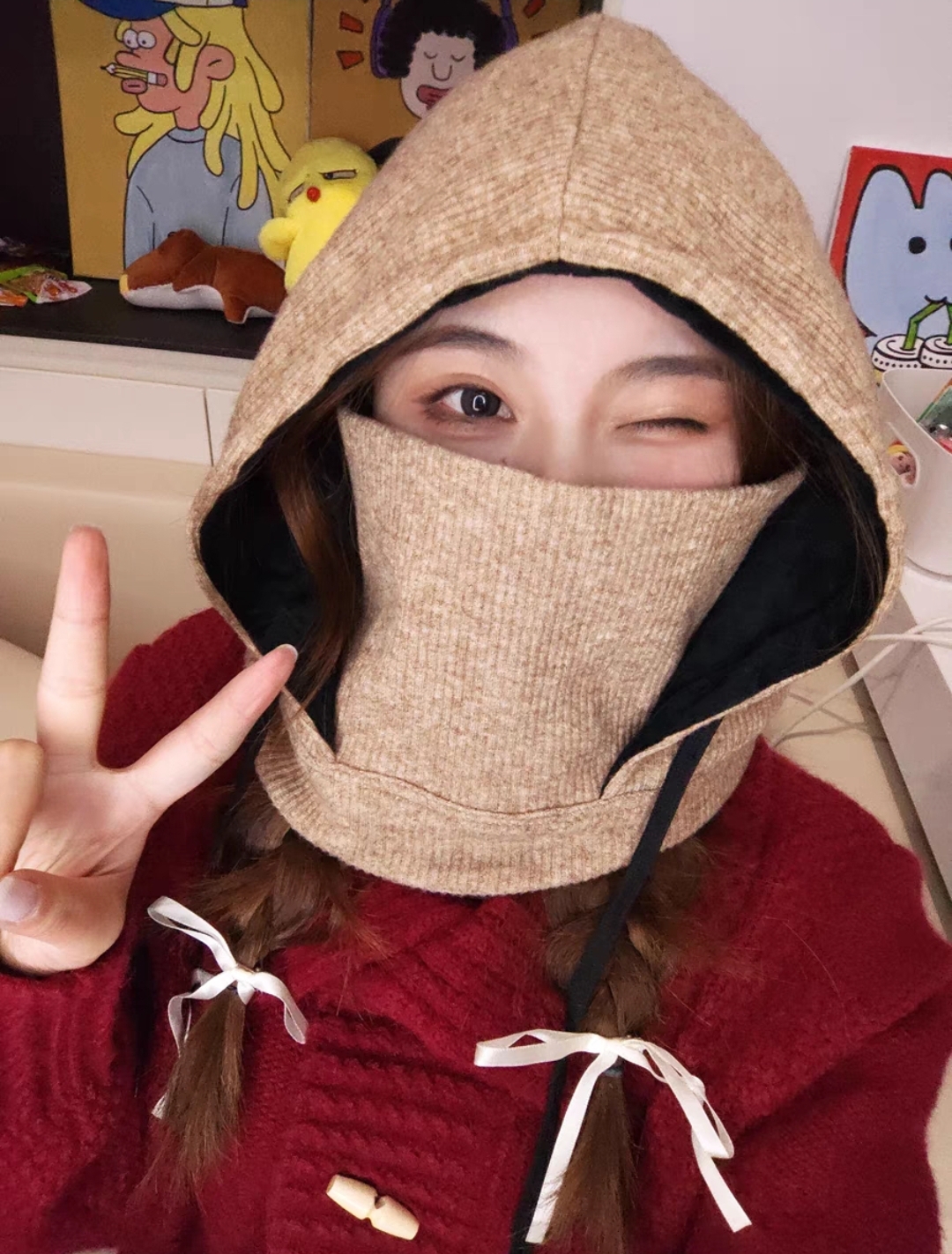 Winter Hooded Scarf