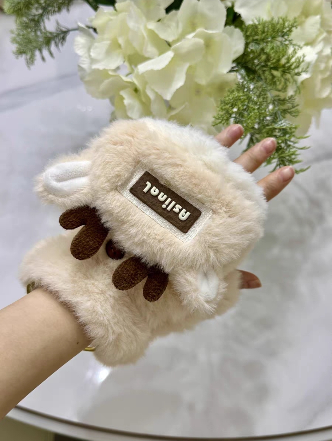 Reindeer Hand Warmer Gloves