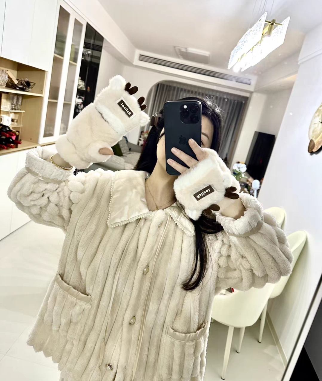 Reindeer Hand Warmer Gloves