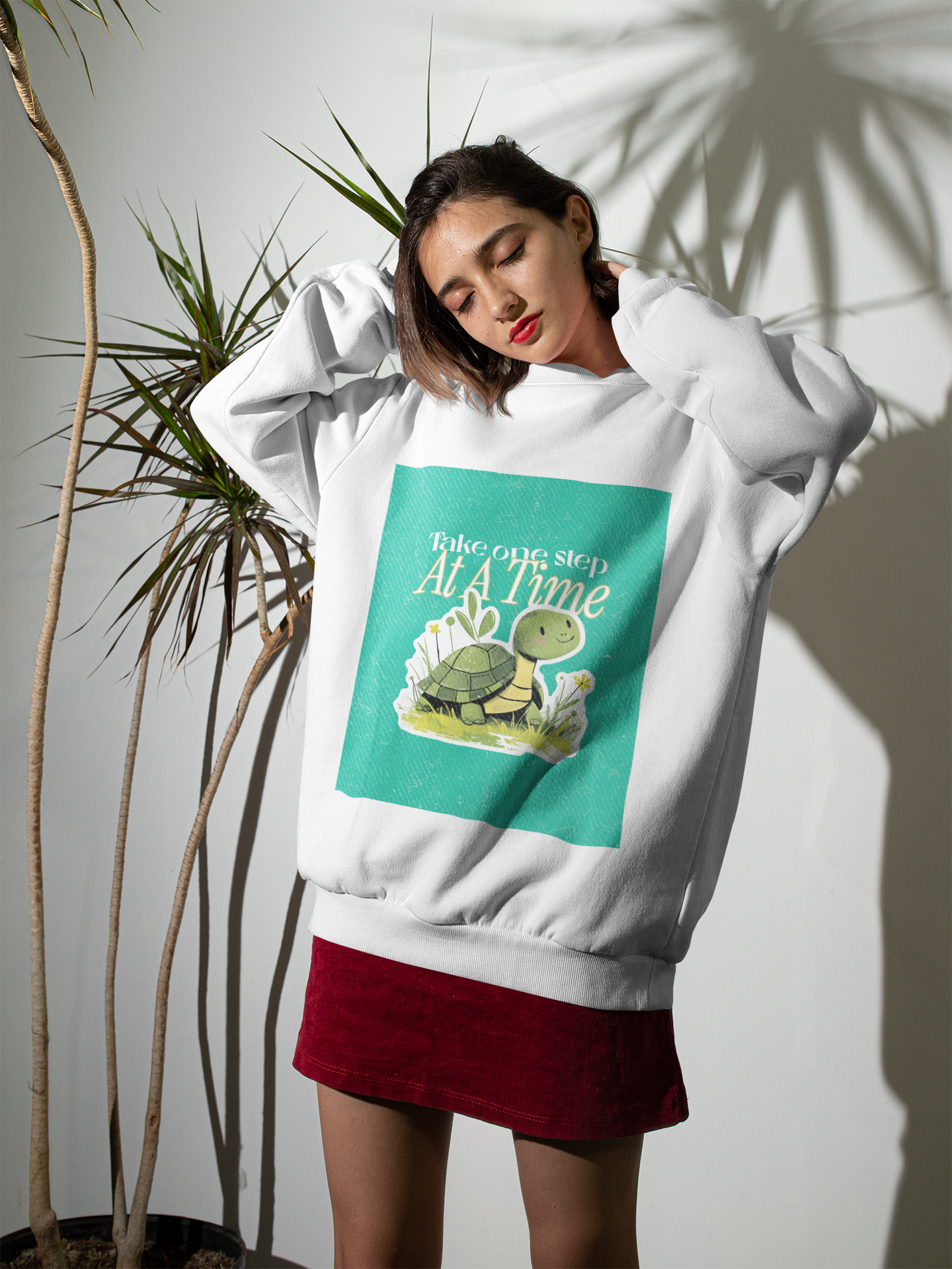 Take One Step At A Time Motivational Sweatshirt