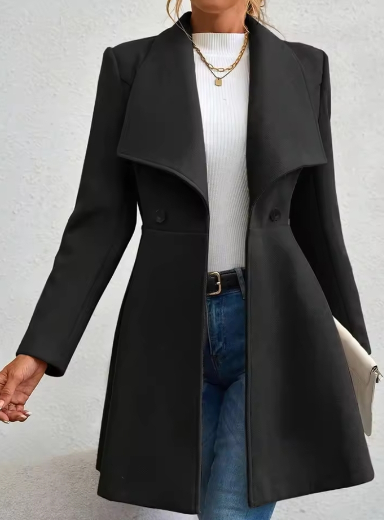 Elegant Red Winter Coat For Women