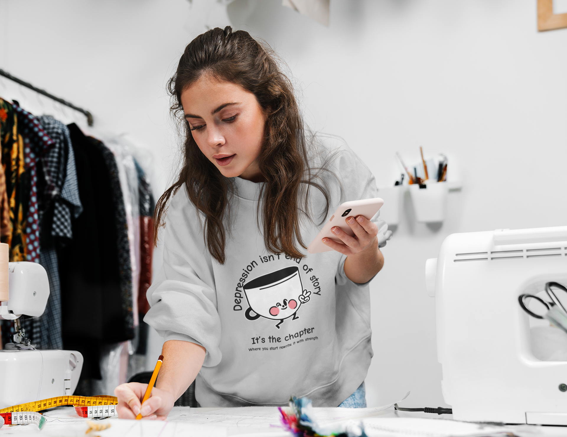 Depression Is Not The End Of Your Story Graphic Sweatshirt