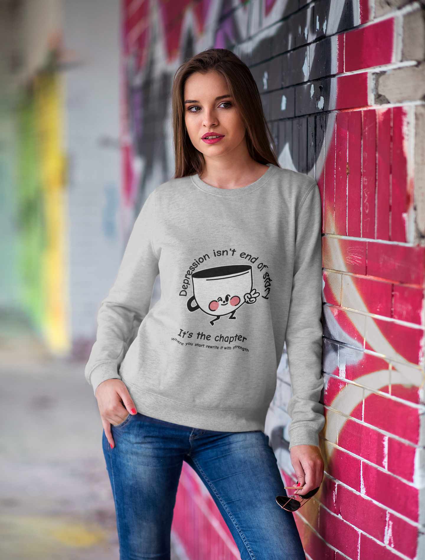 Depression Is Not The End Of Your Story Graphic Sweatshirt