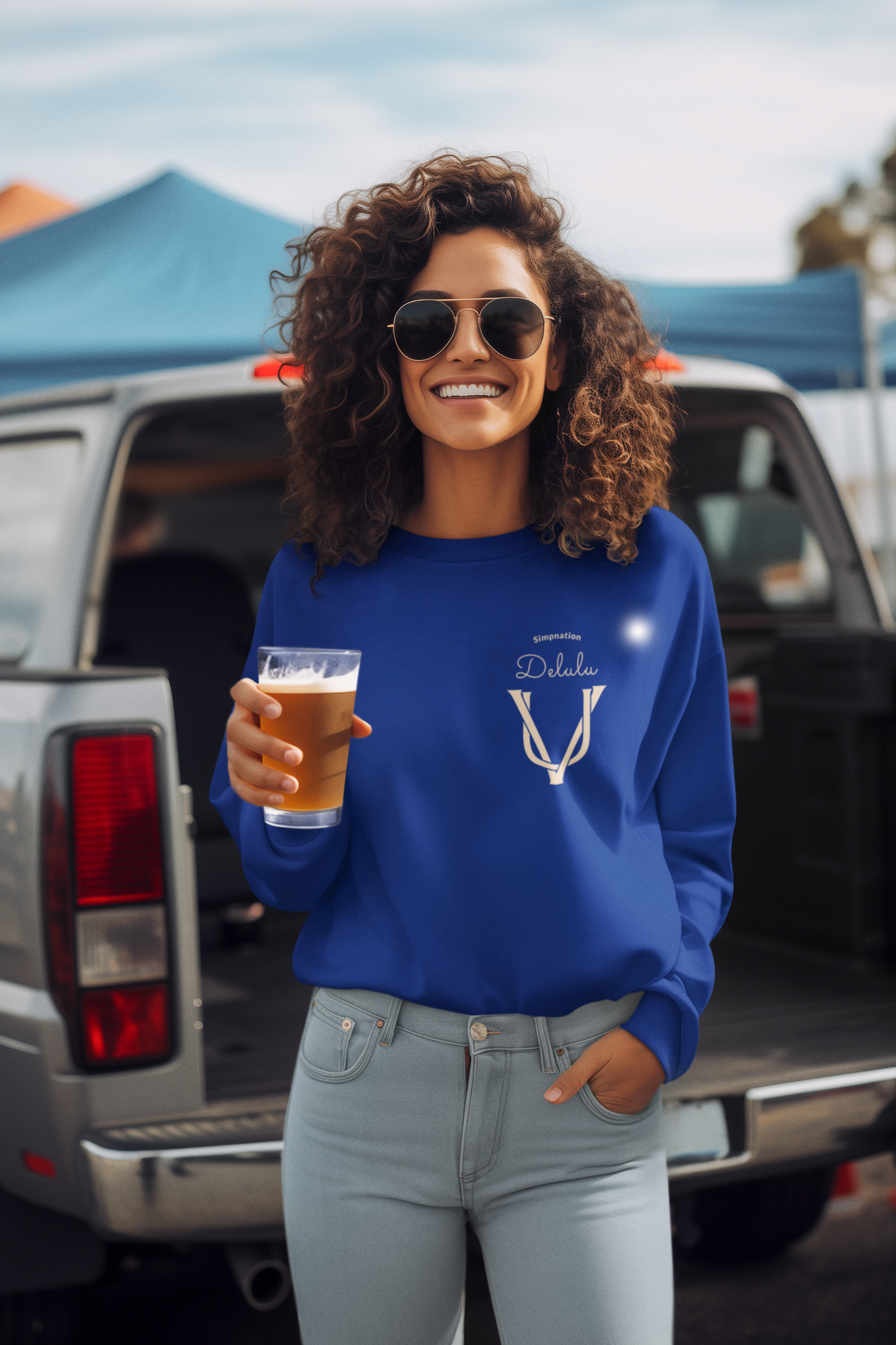 Delulu Blue Sweatshirt