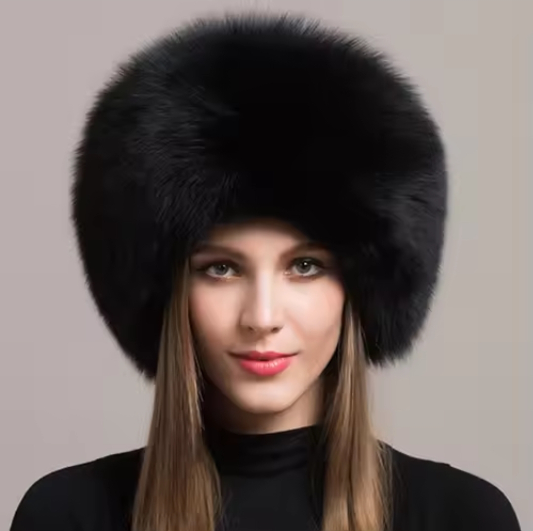 Luxurious Black Fur Hat