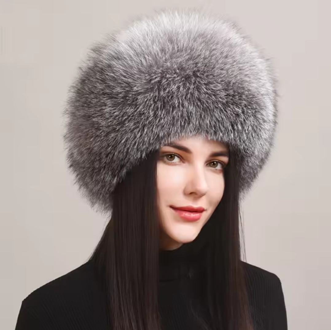 Luxurious Black Fur Hat
