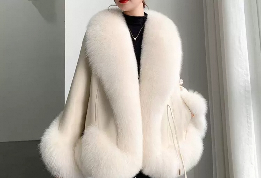 Luxury White Fur Coat