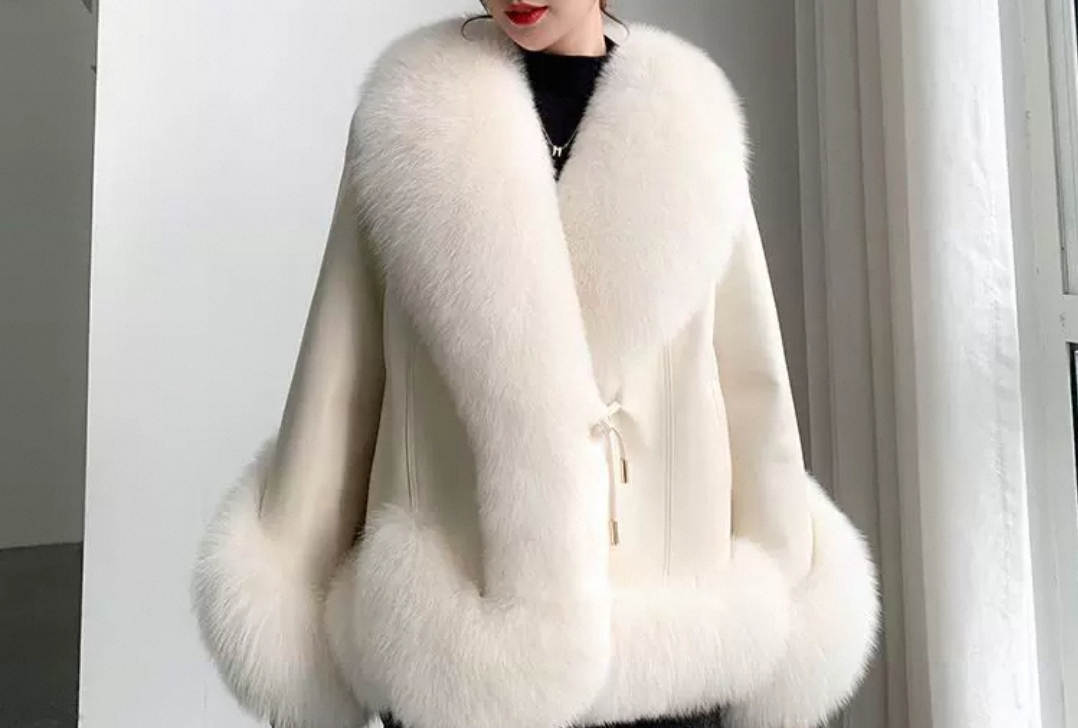 Luxury White Fur Coat