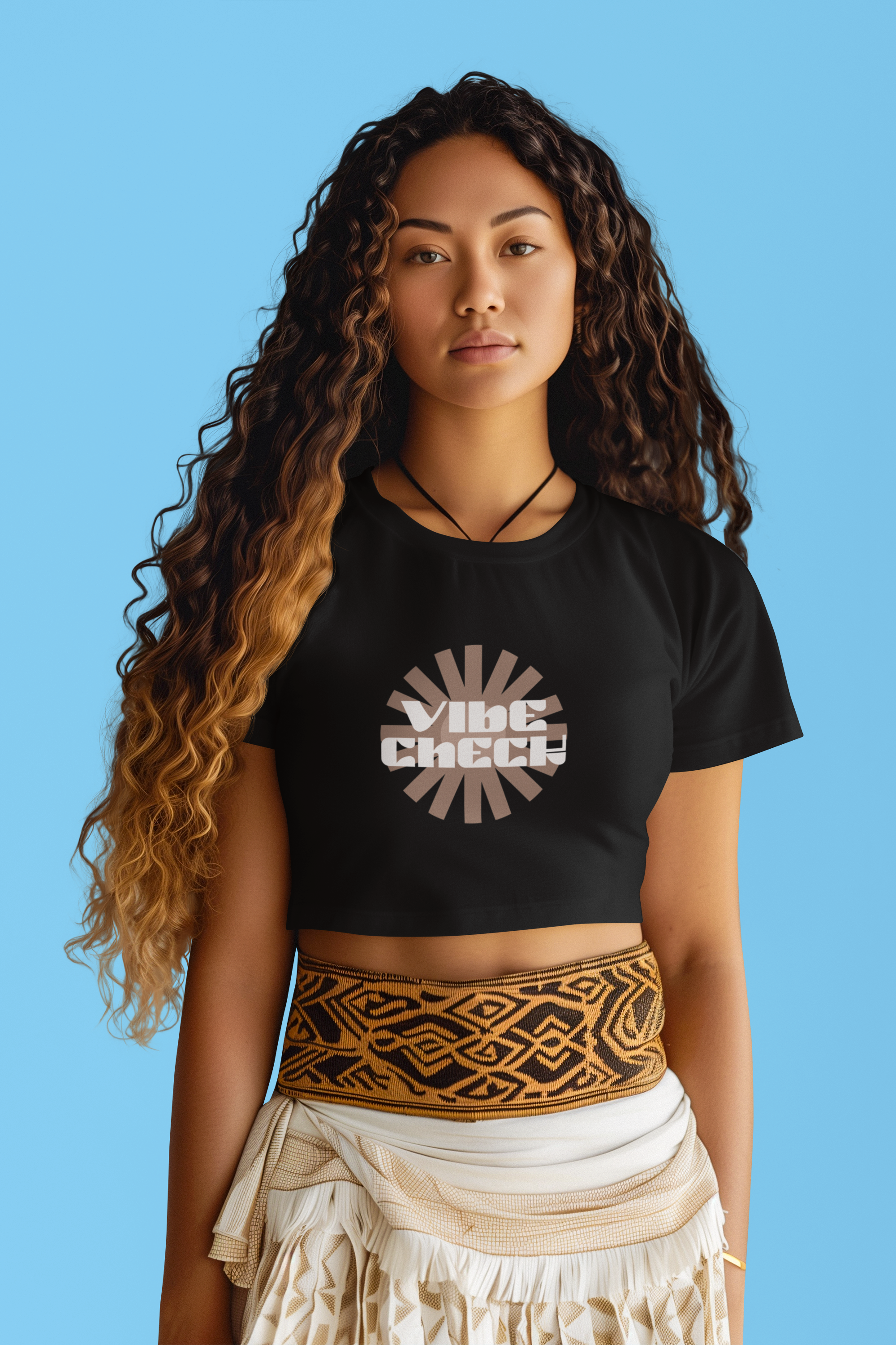Vibe Check Crop Top Top
