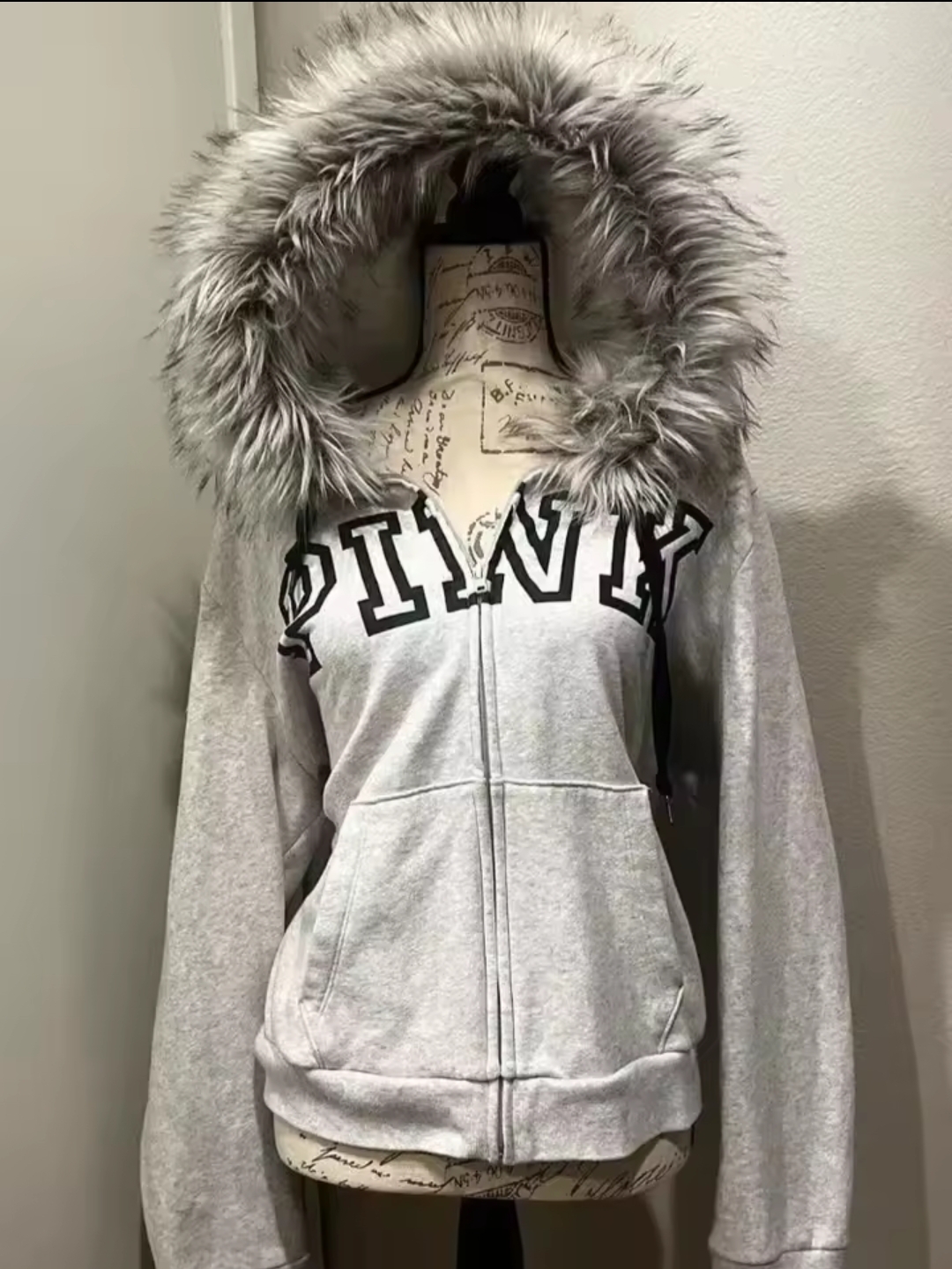 Grey Hooded Sweatshirt