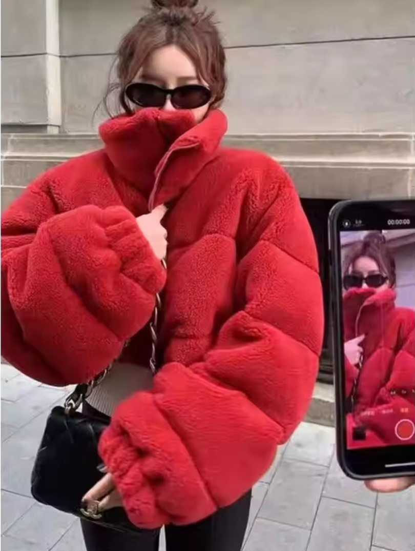 Red Puffer Jacket