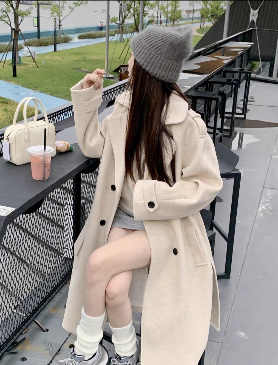 Beige Long Coat