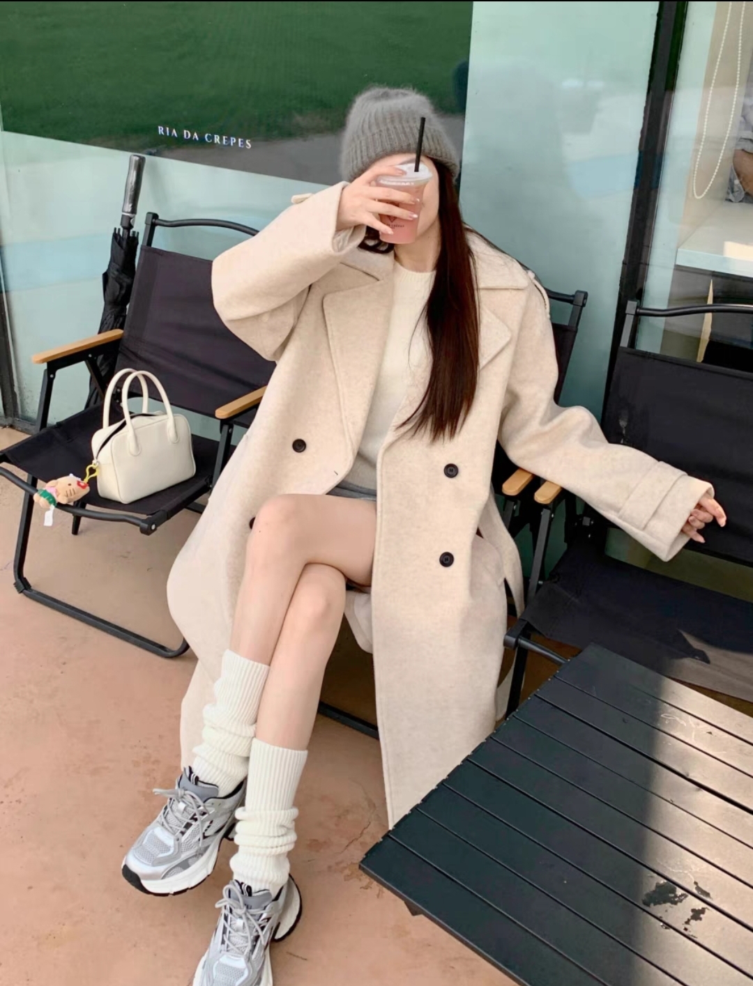 Beige Long Coat