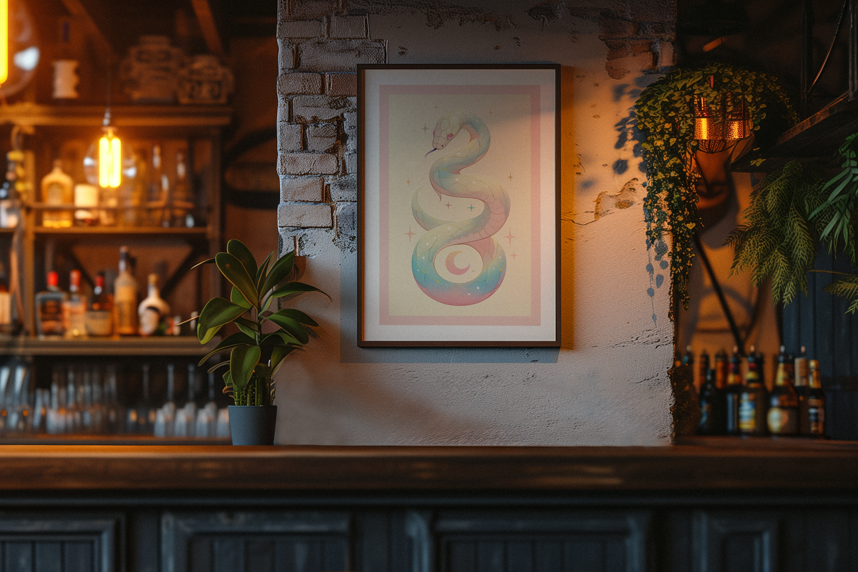 Rainbow Serpent Art