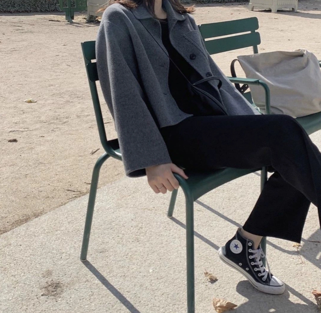 Sleek Sophistication: Women Gray Winter Coat