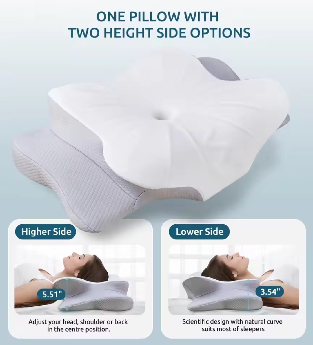 Ergonomic Contour Pillow