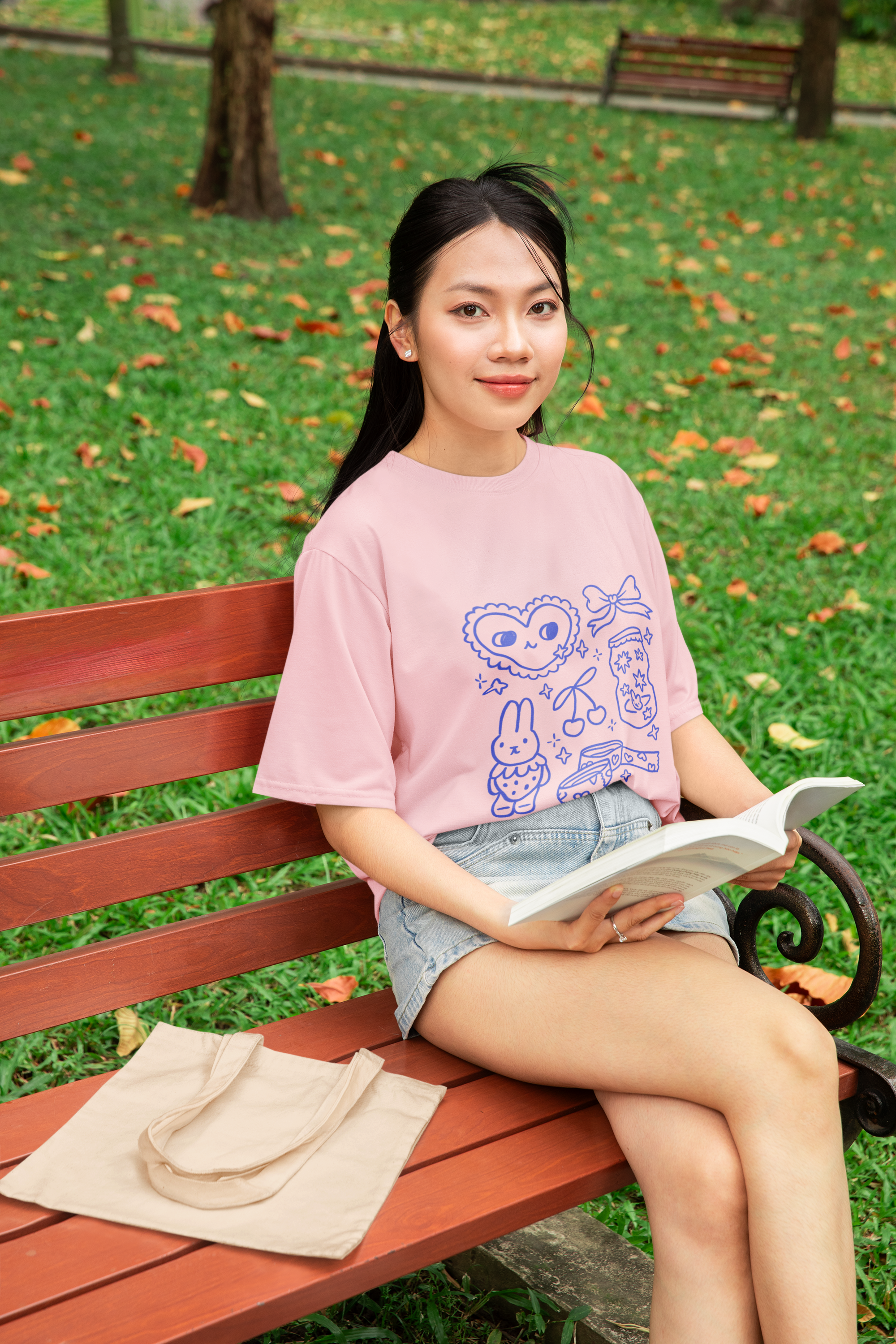 Pastel Pink Graphic T-Shirt