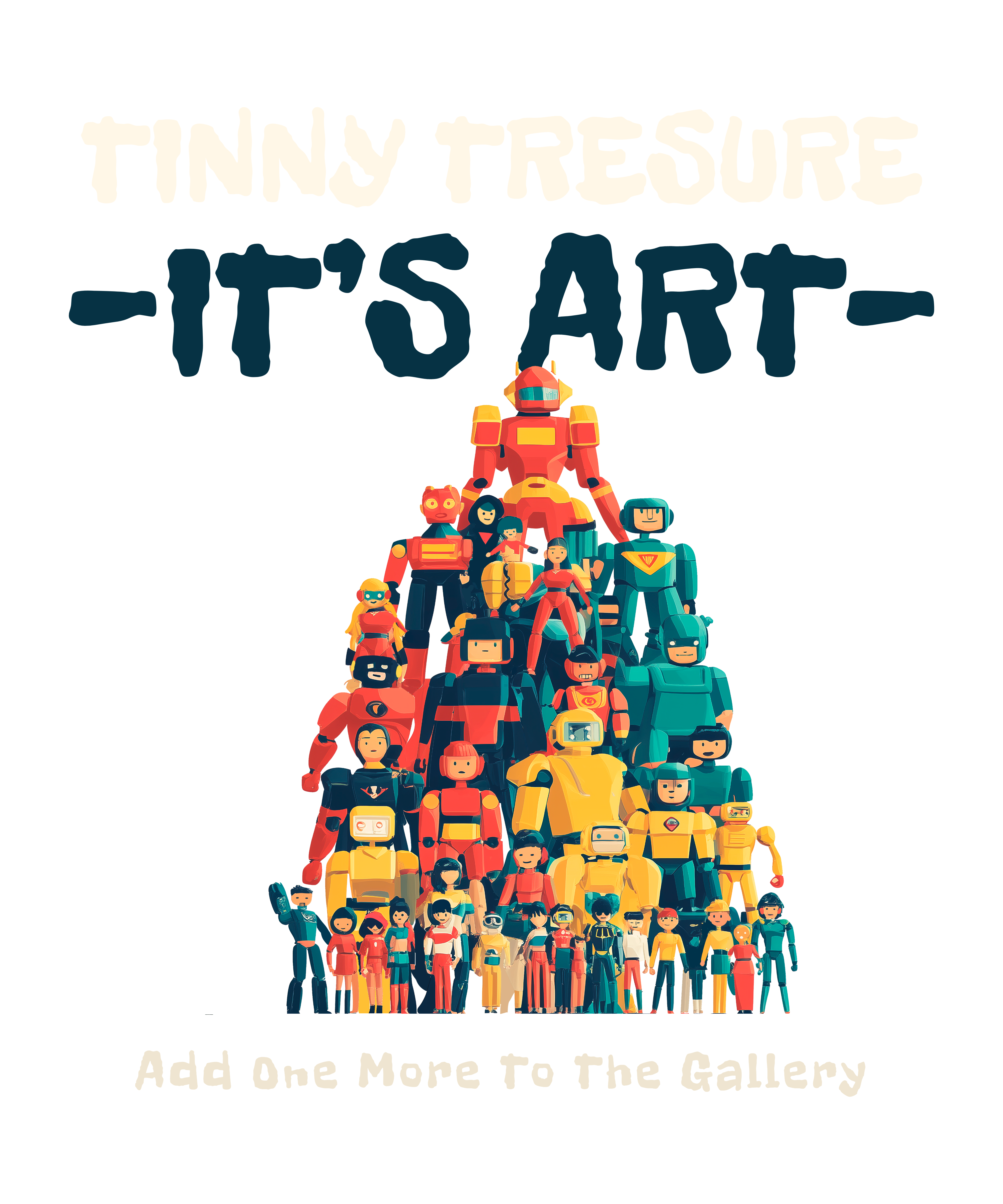 Men Tinny Tressure Graphic T-shirt
