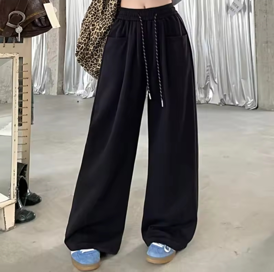 Black Wide-Leg Pants