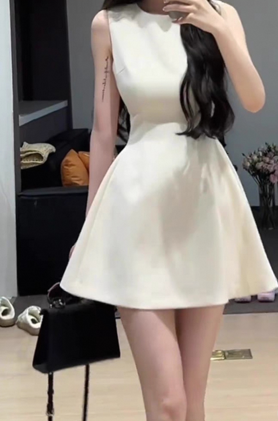 Elegant Sleeveless Mini Dress