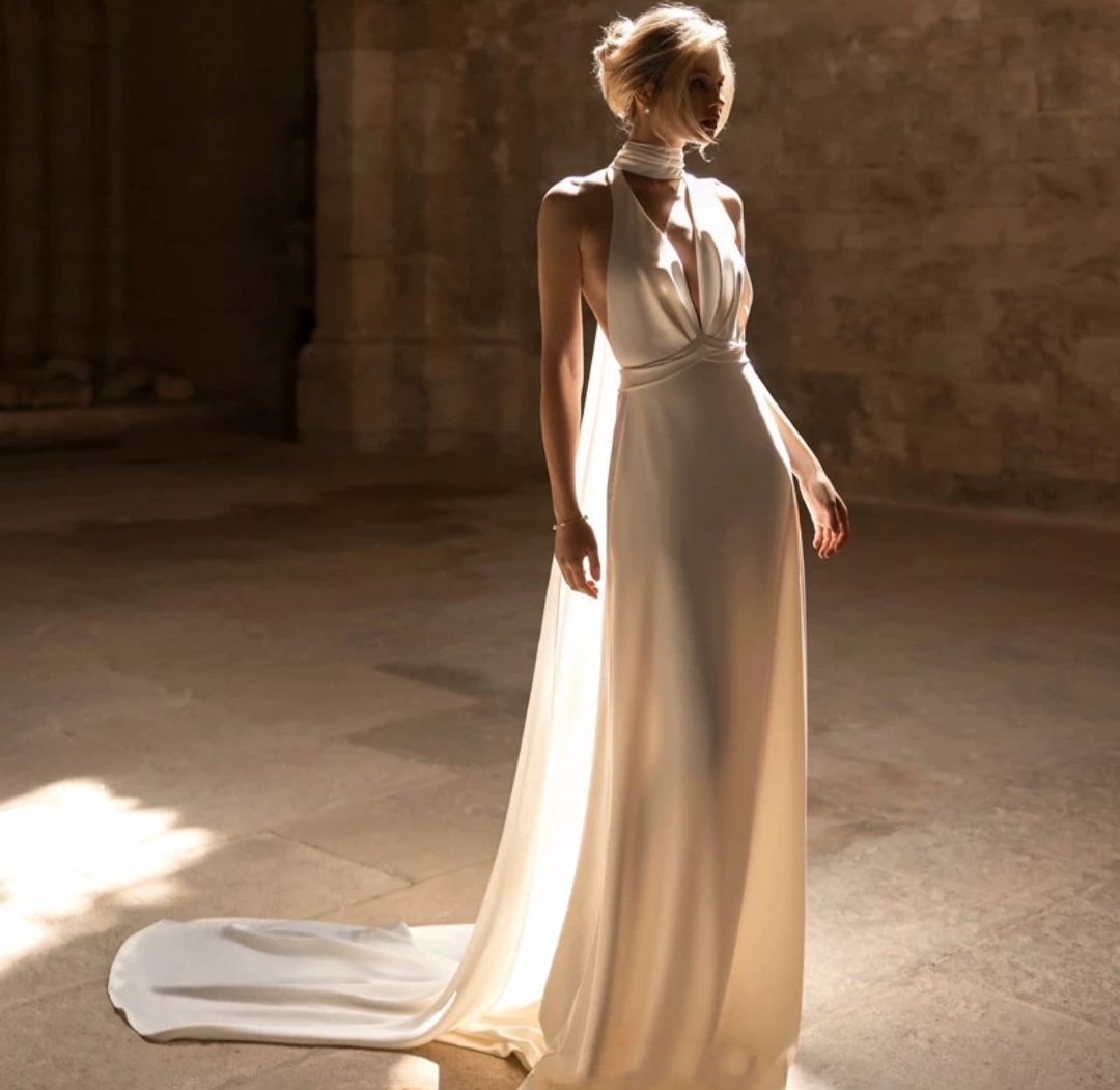 Elegant White Bridal Gown