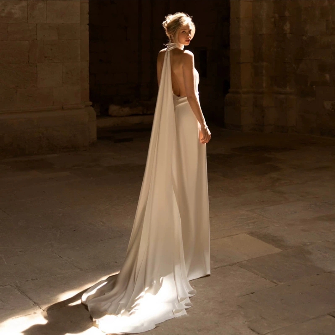 Elegant White Bridal Gown