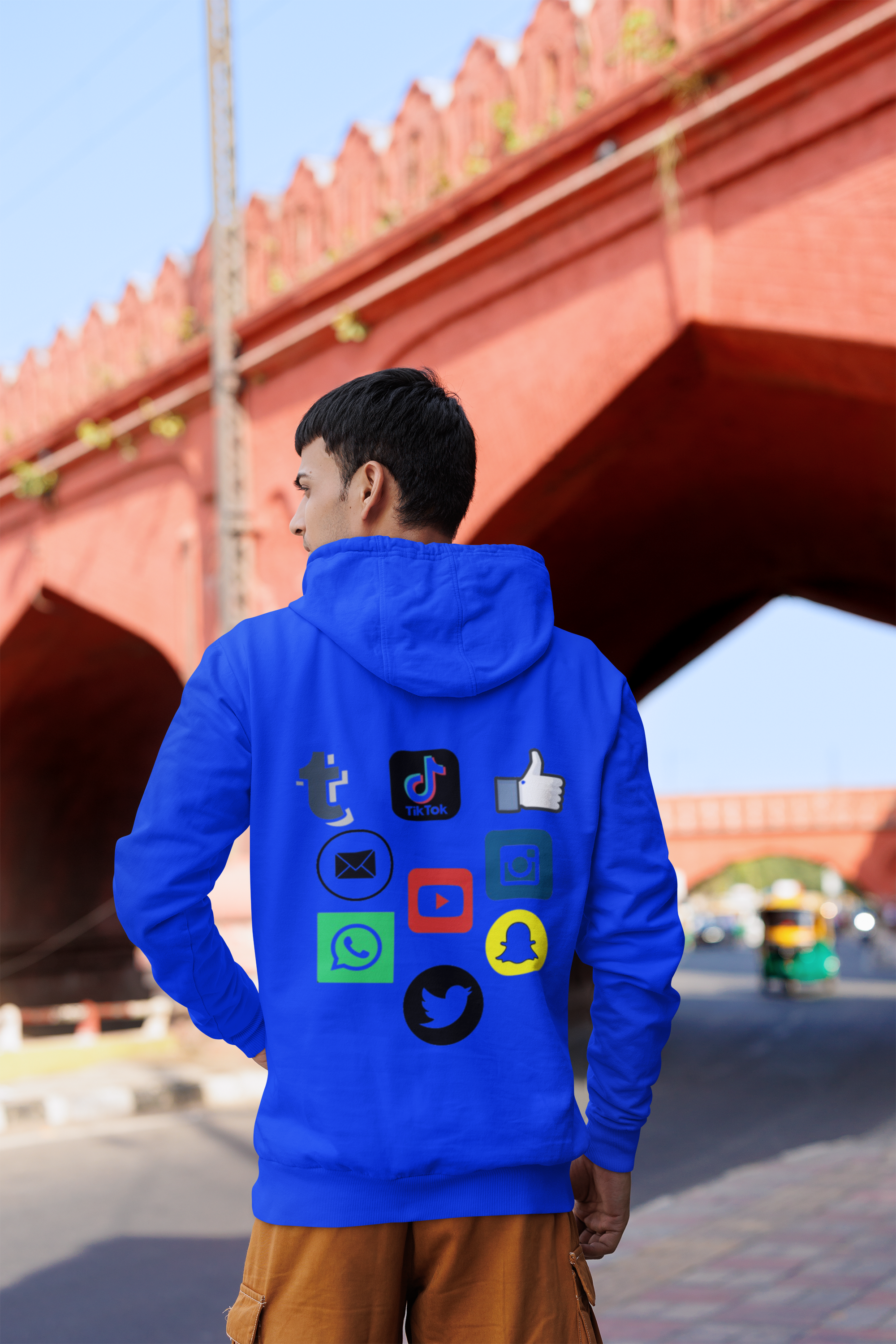 Social Media Icons Hoodie
