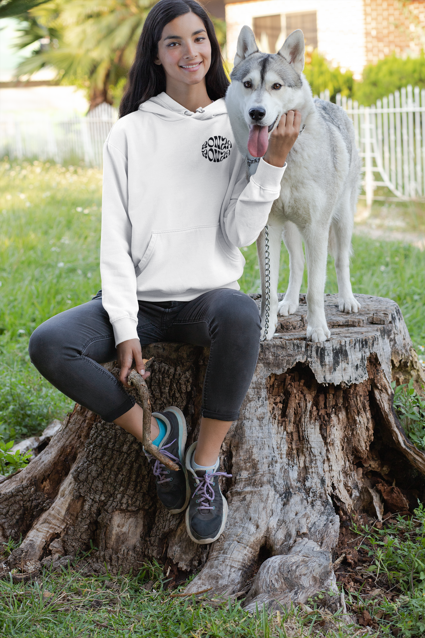 Bonza White Hoodie