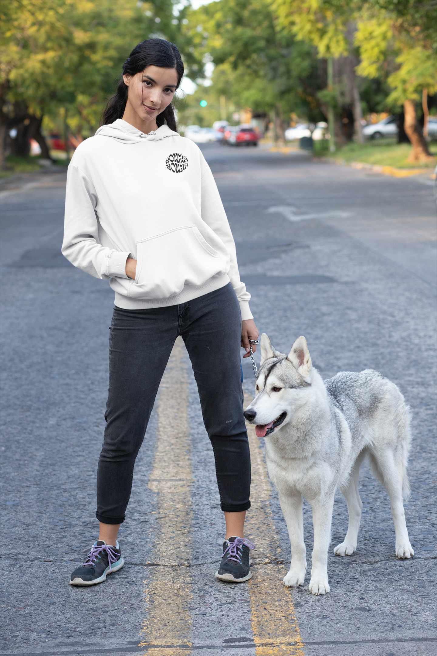 Bonza White Hoodie