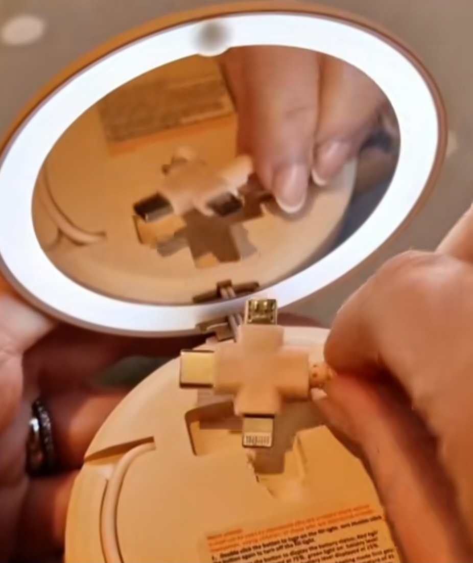 Sanrio Power Bank, LED Makeup Mirror, and Hand Warmer 3-in-1 Combo