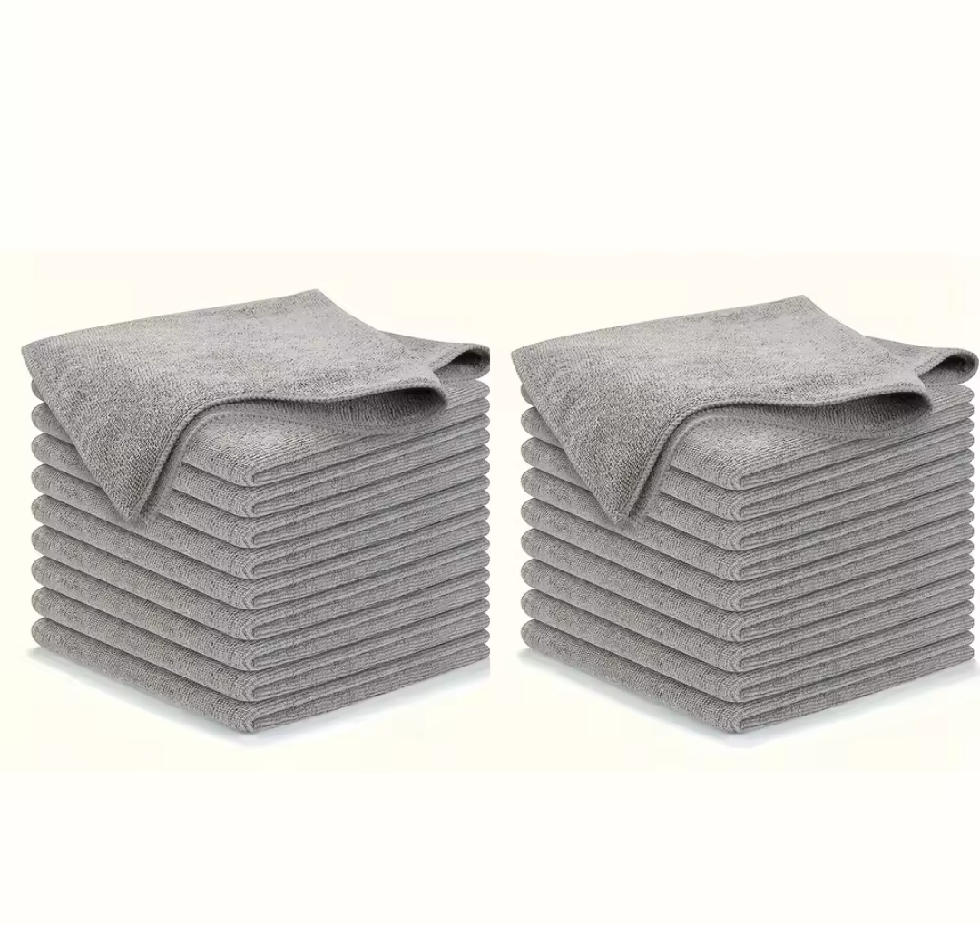 Gray Microfiber Towels 20pcs