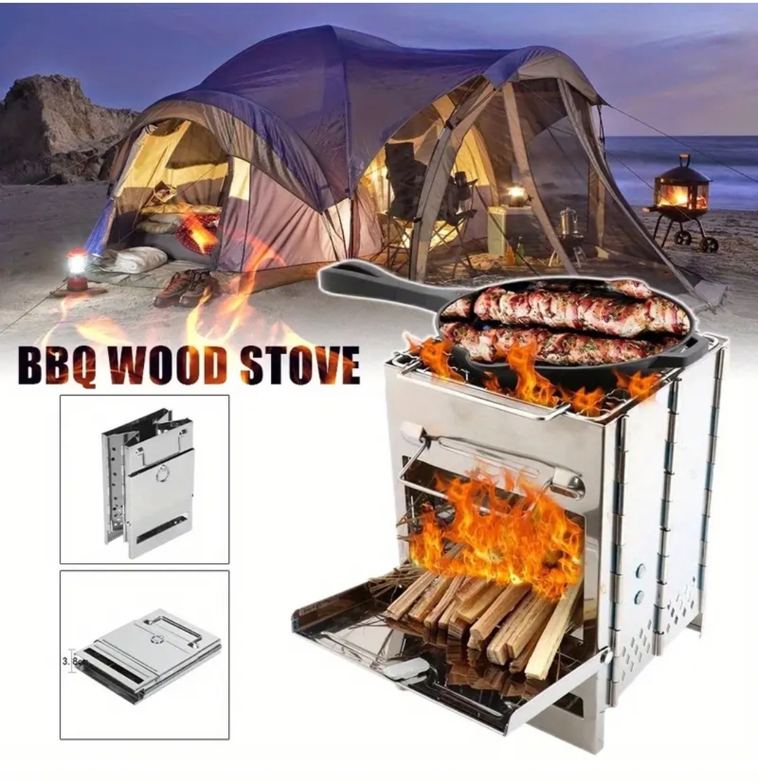 Stainless Steel Folding BBQ Grill