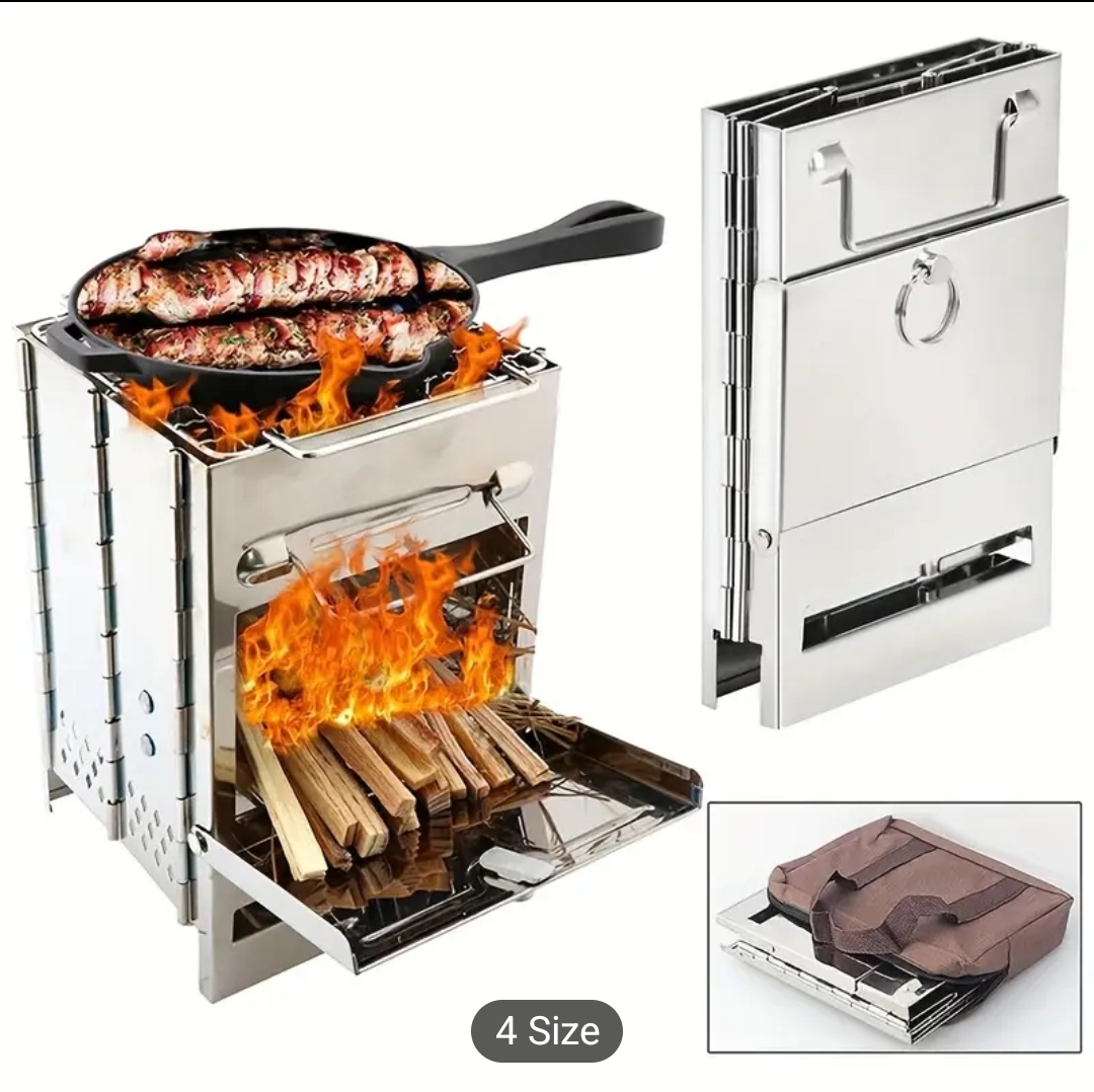 Stainless Steel Folding BBQ Grill