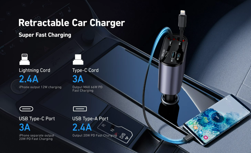 Retractable Car Charger