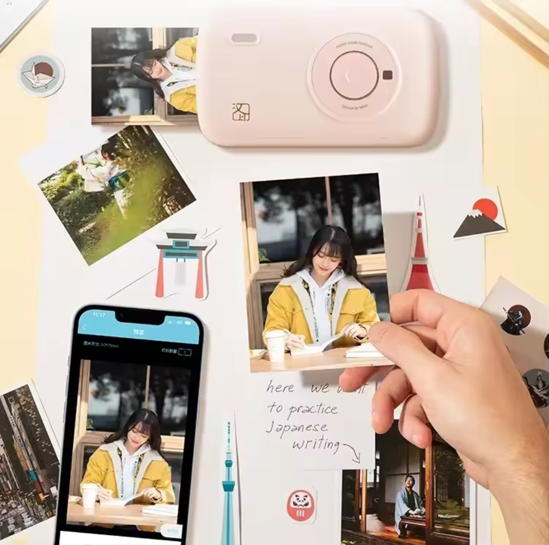 Instant Photo Printer Camera