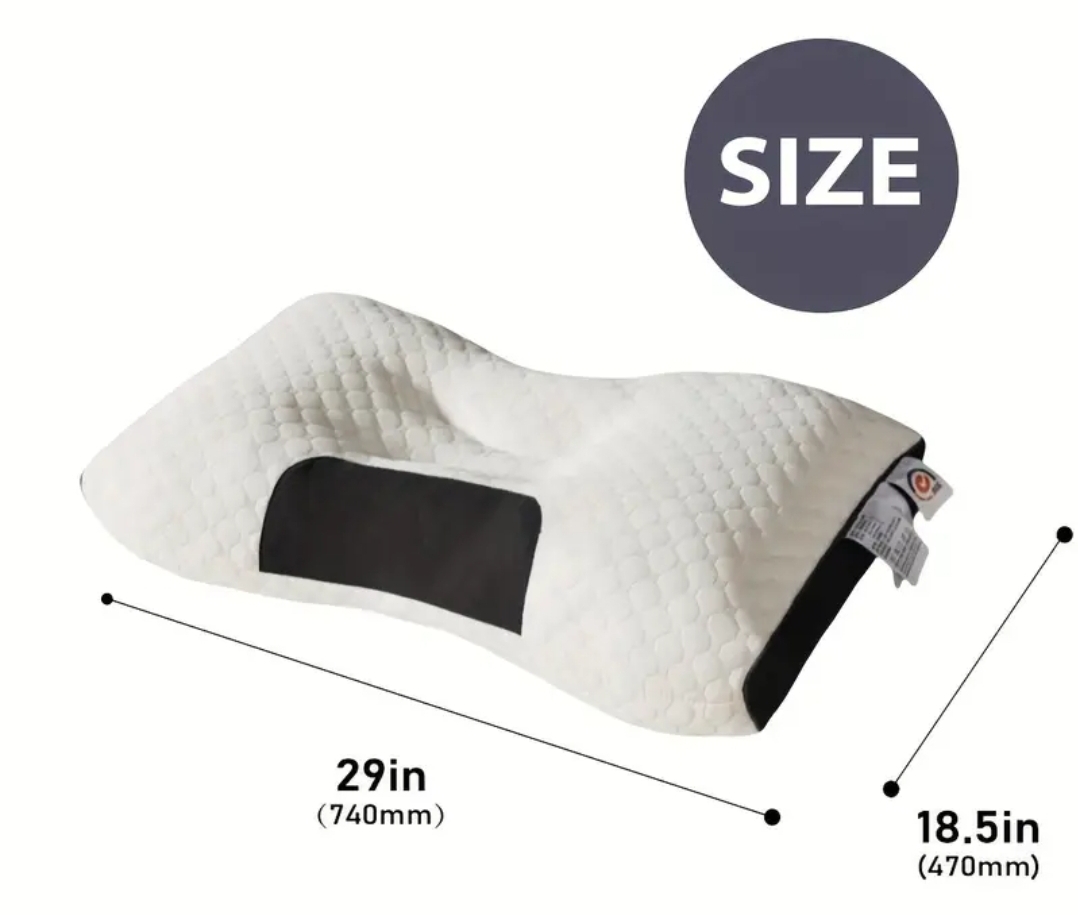 Ergonomic Memory Foam Pillow 2 Pack
