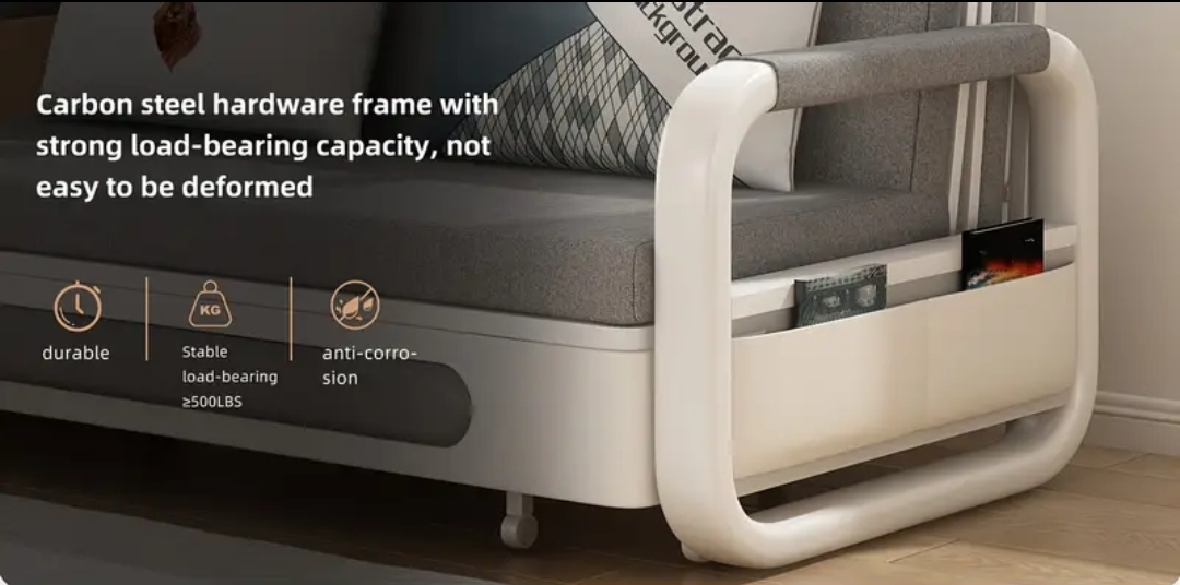 Storage Bed with Lift-Up Frame