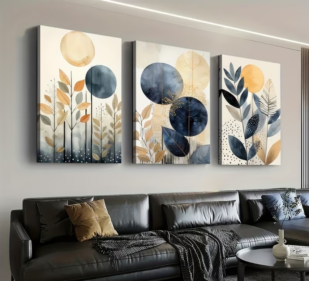 Abstract Botanical Wall Art Set