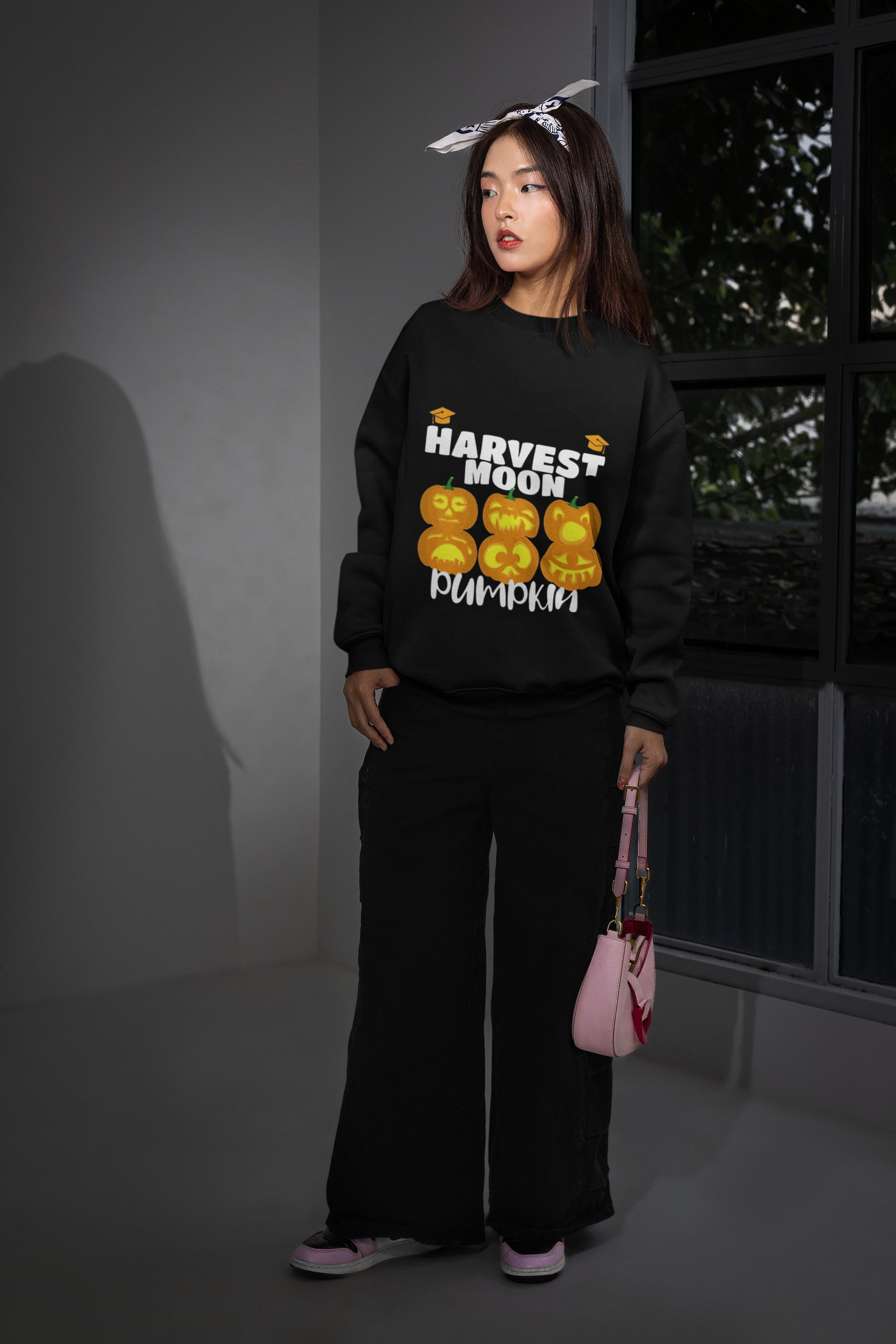 Harvest Moon Pumpkin Crewneck