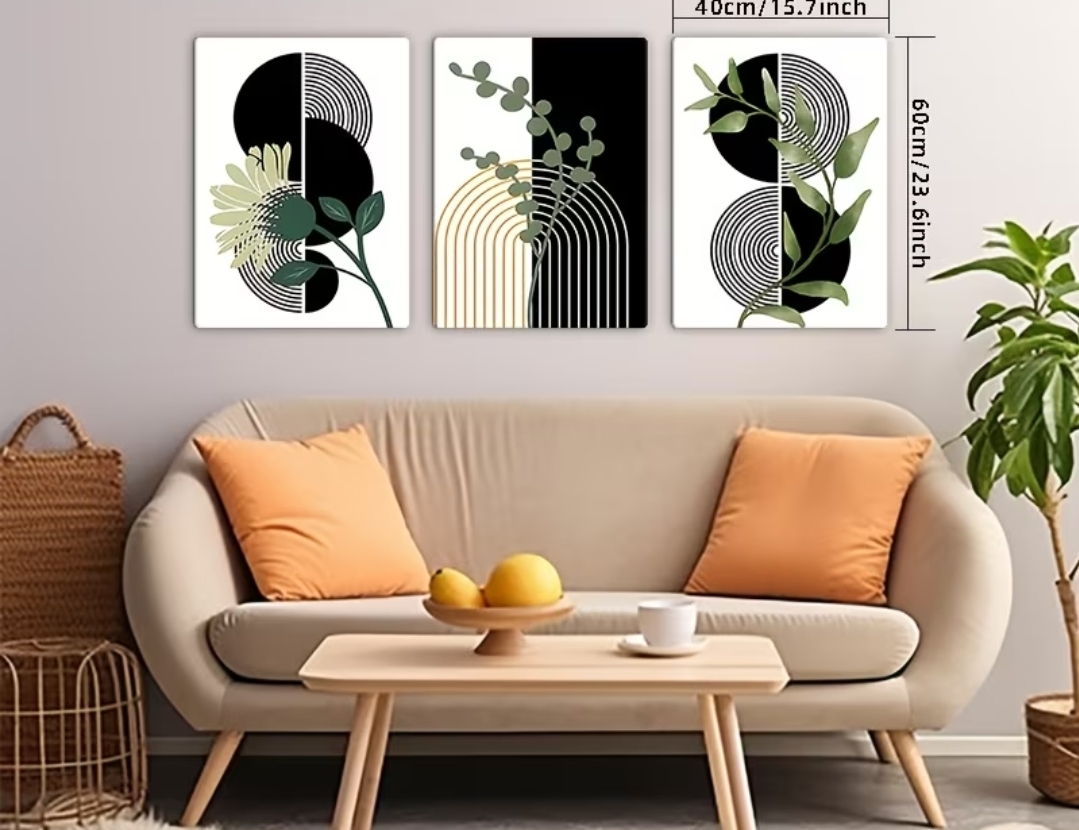 Modern Botanical Wall Art Set