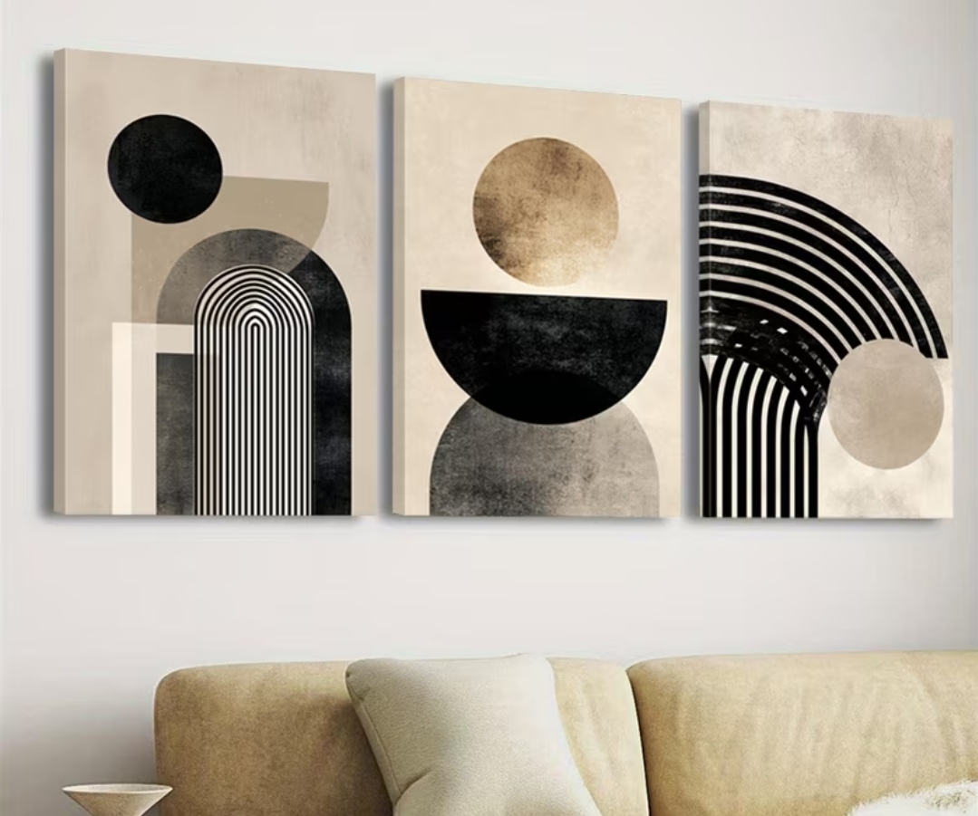 Modern Geometric Wall Art Set
