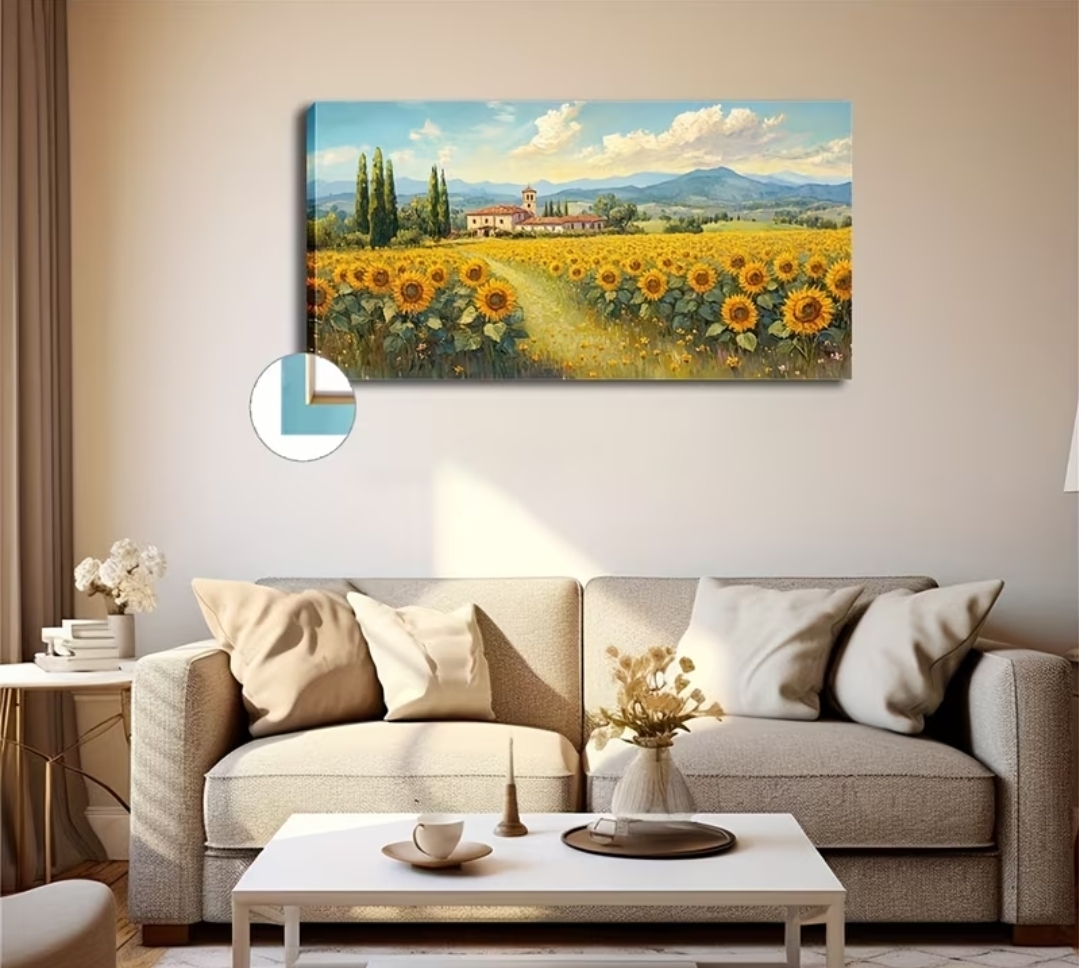 Sunflower Field Canvas Wall Art