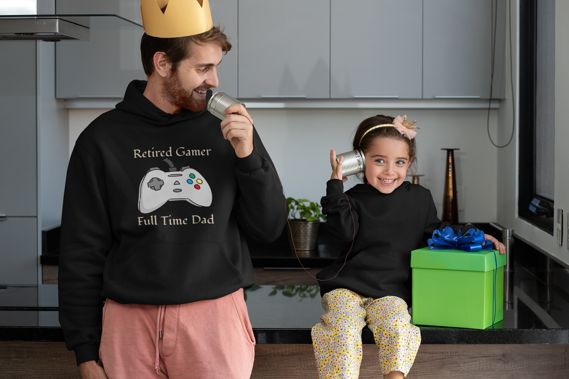 Retired Gamer Full Time Dad Hoodie