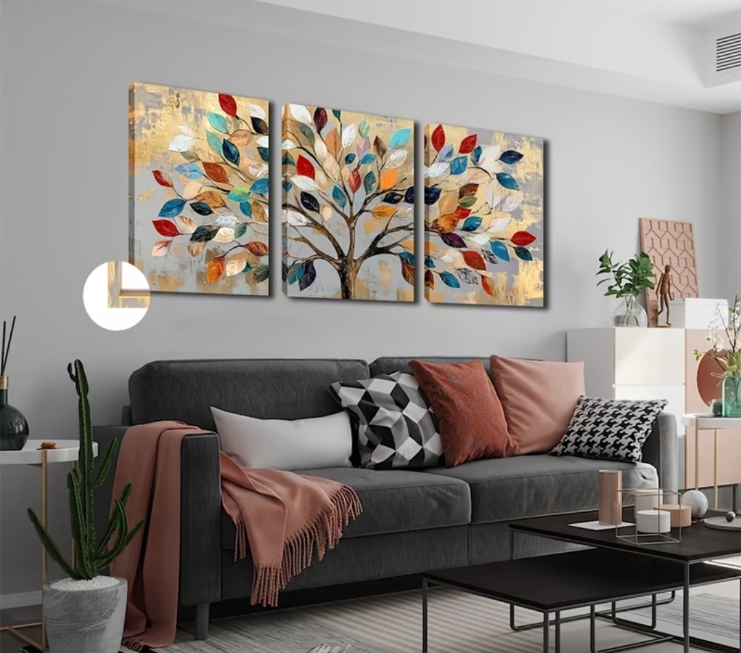 Colorful Tree Canvas Wall Art