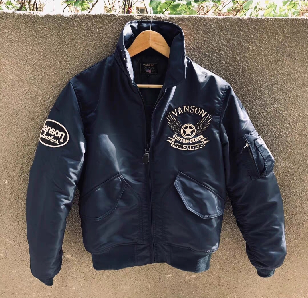 Vanson Custom Design Bomber Jacket