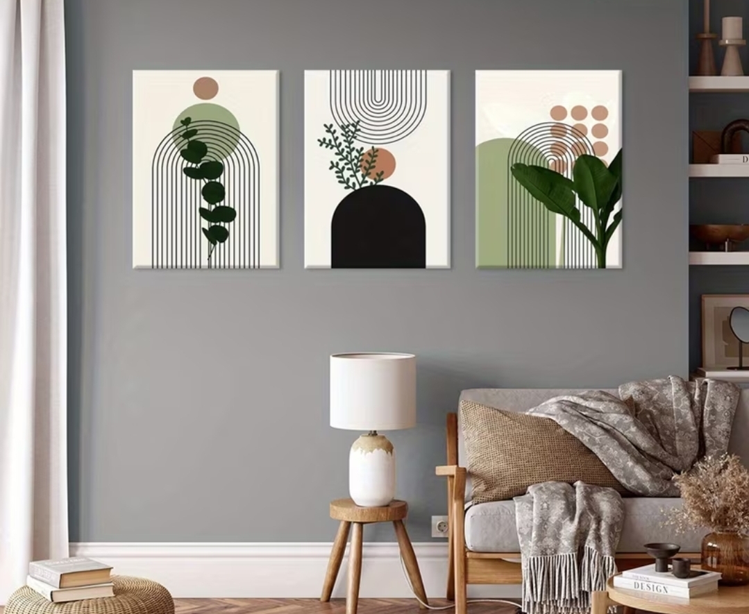 Abstract Botanical Wall Art Set