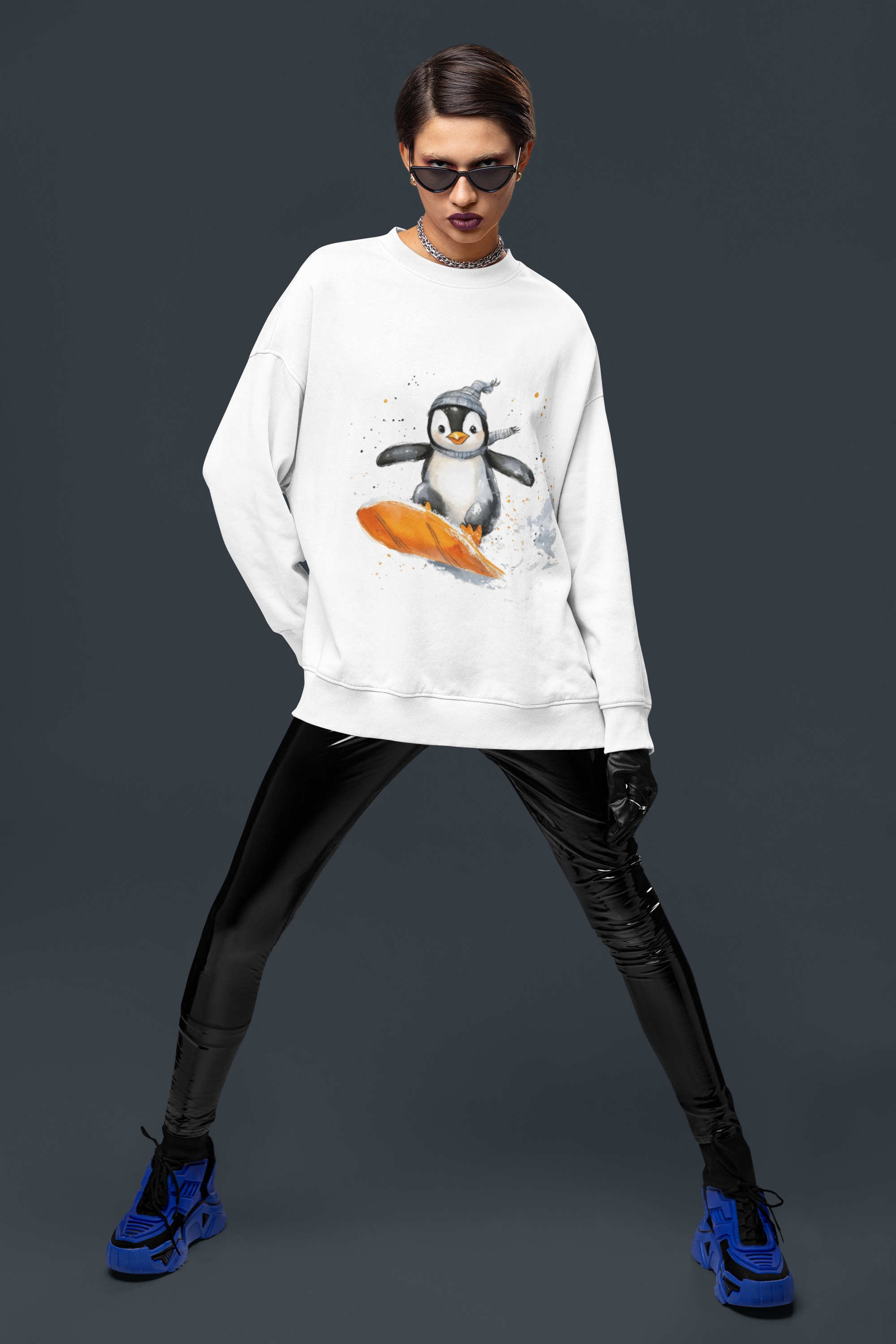 Penguin Print Sweatshirt