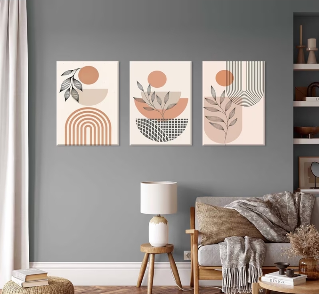 Abstract Botanical Wall Art Set