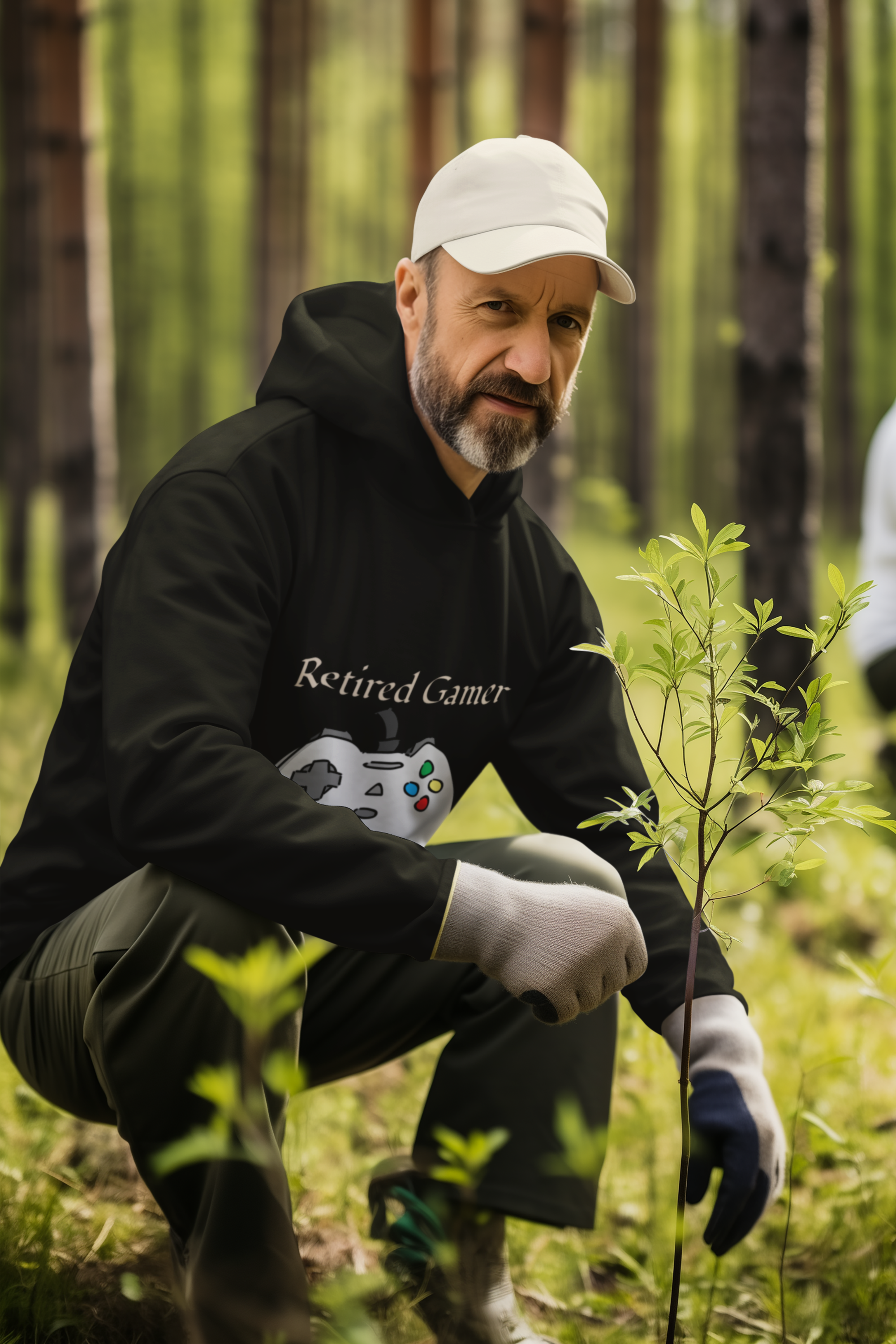 Retired Gamer Full Time Dad Hoodie
